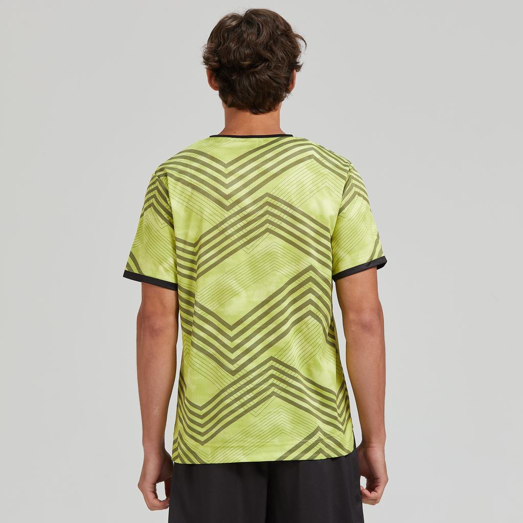 Under Armour Dopamine Stripe Print Running Fitness Breathable Short Sleeve T-Shirt Unisex Tops Yellow 23500503-790