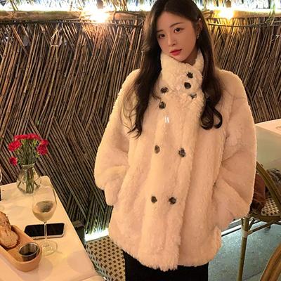 New Women's Coat Lamb Wool Overcoat Thick and Warm Winter Jacket for A Trendy and Slim Look