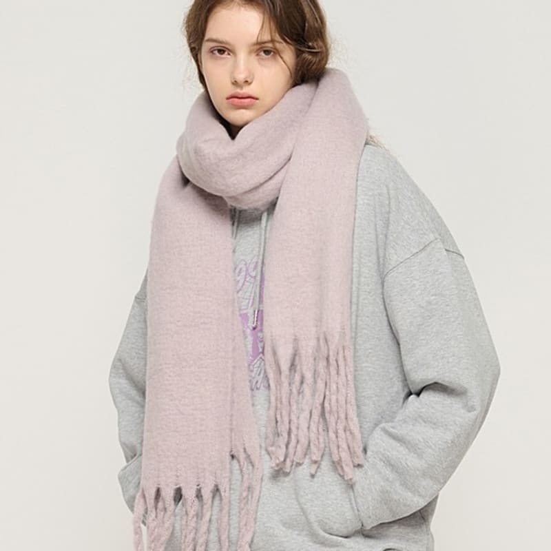 CARGOBROS Soft Color Volume Long Muffler (Gray)