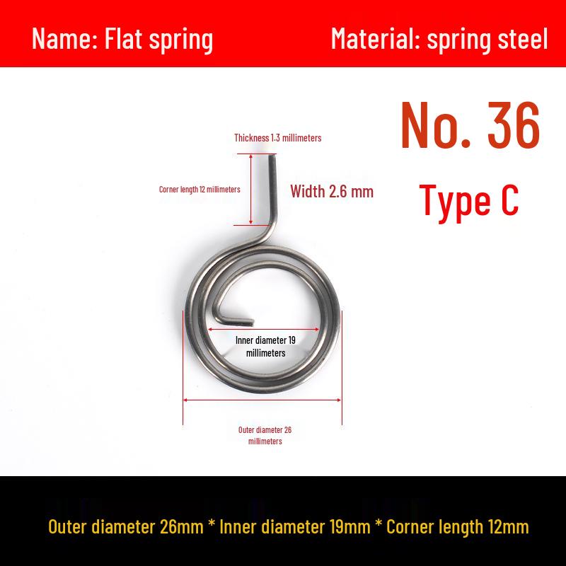 Yellow Anti-Theft Door Handle Torsion Spring for Interior Sliding Doors In Hotels and Bathrooms
