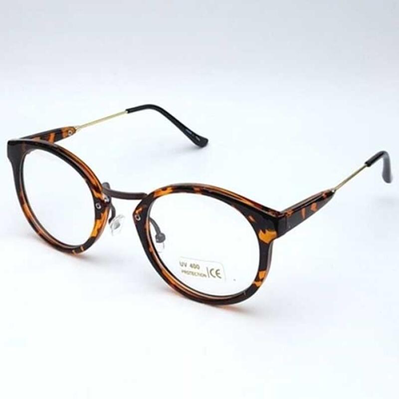 My Style SIMPLE Round Fashion Glasses Frame 5 Colors 1822739 Glossy black gold