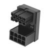 ATX 8Pin 6Pin Female to 8Pin 6Pin Male 180 Degree Angled Power Adapter for Desktop Graphics Video Card GPU