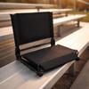 4 Pieces Steel Frame Stadium Chair Pull Cord Foldable Stadium Chair Portable Bleacher Seat For Sports Events Outdoor
