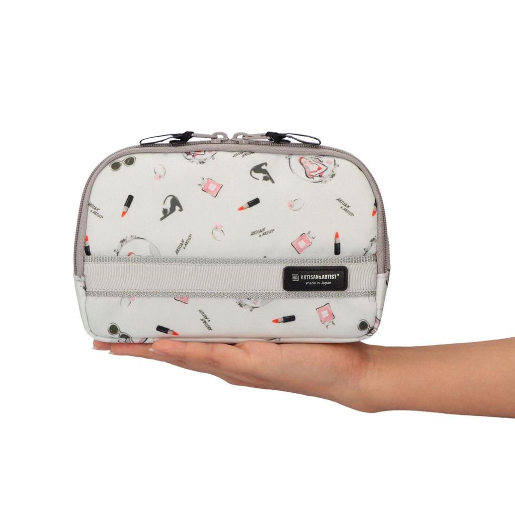 Artisan & Artist Beauty Spell Slope-Shaped Cosmetic Pouch (4OP-BA110H)