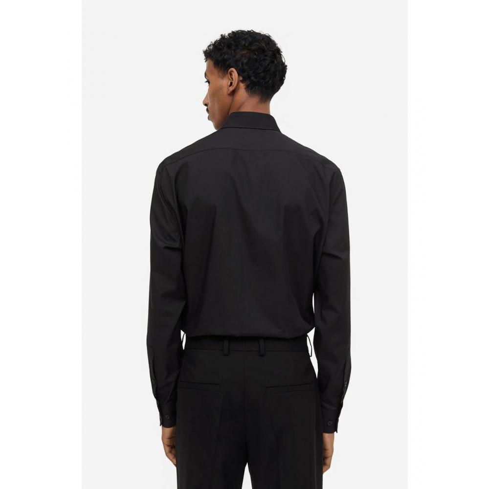 H M coolMax Regular Fit sHirt Black 1025664002
