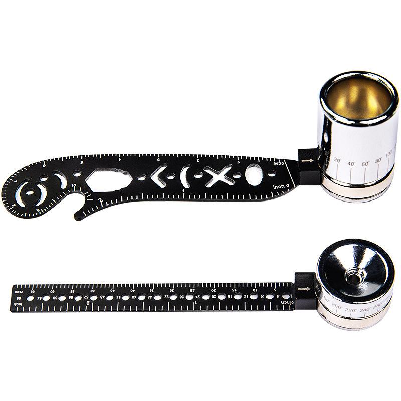 Multi Functional Compass Drawing Ruler for Circle Pattern Line Metal Geometry Homework Creative Auxiliary Circle Drawing Board