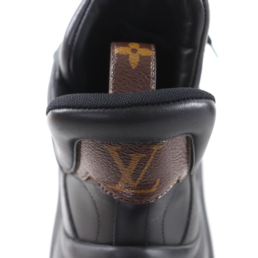 Ausgezeichnete LOUIS VUITTON Sneaker Arclight Linie schwarzes Leder Damen 41 Gebraucht