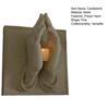 Prayer Hand Candlestick Resin Material Symbol of Faith Emotion Warmth Hope Candle Stand Peaceful Home Accent