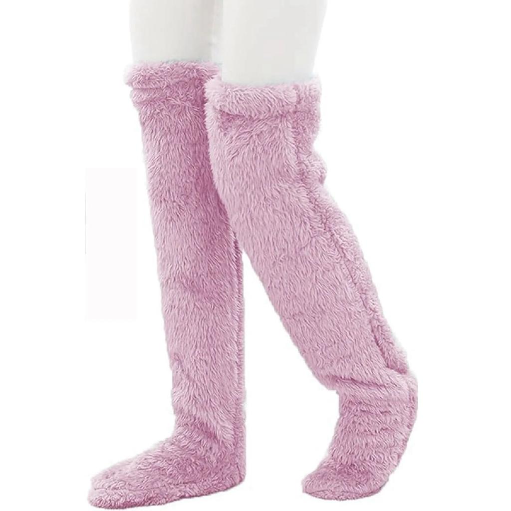 Above Knee Home Socks Plush Sleeping Socks Foot Warmer Long Plush Socks