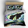 Sailboat with colorful clouds. Bedding sets Duvet cover sets Duvet covers Pillowcases(1 * Duvet Cover 2 * Pillowcases without duvet insert)