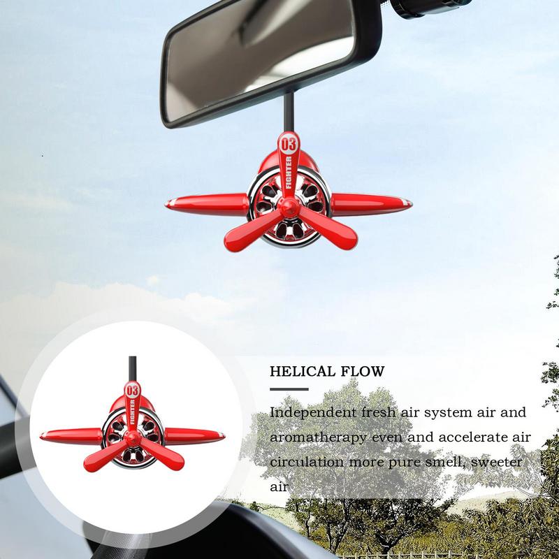 Solar Lufterfrischer Auto Flugzeug Solar Rotierend Aromatherapie Rotierender Auto Duft Diffusor Lüfter Für Rückspiegel