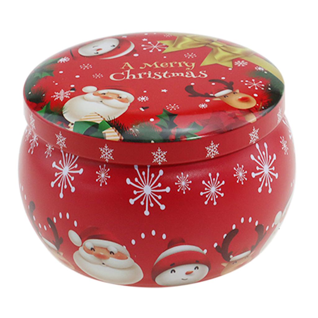 Candle Tins with Lids Christmas Candle Jars Empty Candle Tins for Making Candle Candle Making Jars 8 Style