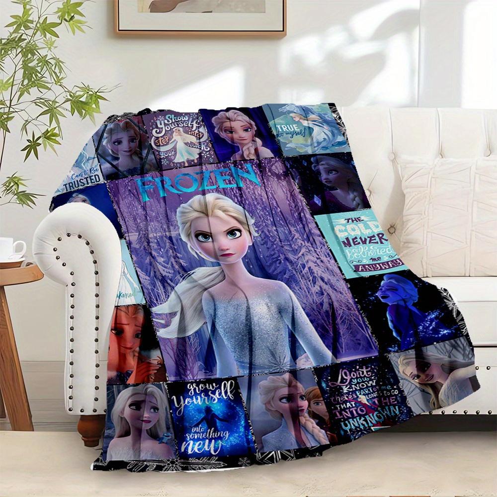 1pc Flannel Frozen Elsa Bedding Throw Blanket Sofa Coverlet
