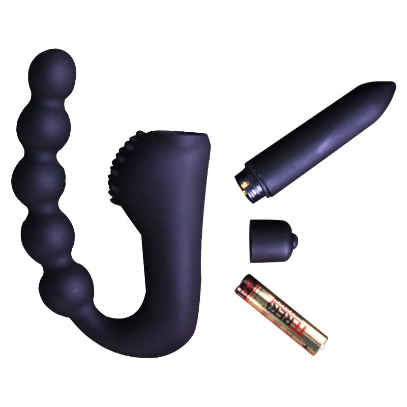 Long Love Adult Vibrating Anal Beads & Silicone Travel Plug