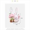 Bee Rabbit Flower Fairy Keychains Bag Charms Plush Keychains Magnetic Couple Pendant  Backpack