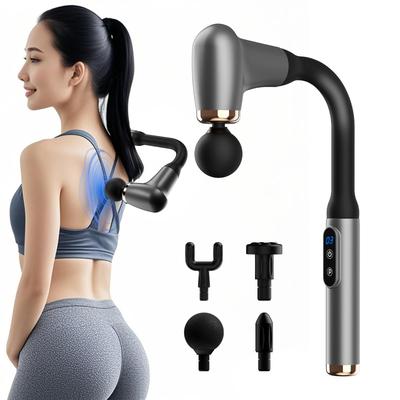 Handgehaltene Myofasziale Release-Pistole mit LCD-Display und flexiblem Arm erreicht tief in die 3 Vibrationen 6 kraftvolle 10 mm Geschwindigkeit von 3800 Leise Elektrisch