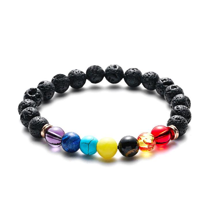 Korean Style Unisex Rainbow Woven Bracelet, Adjustable