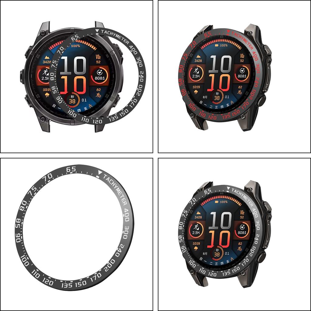 Stainless Watch Housing Case Protector Frame Bumper Cover for 8 51mm Scratch Resistant Bezel Rings Cover Case