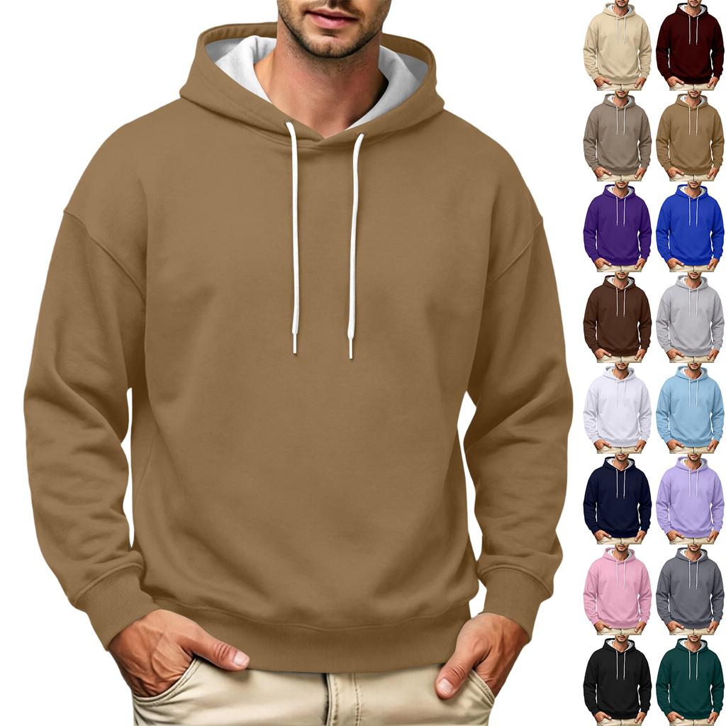 Men's Casual Winter Hoodie Sweatshirt for Everyday Wear