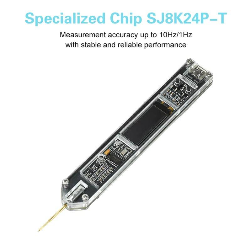 AB34-Frequency Test Pen Frequency Counter With 0.91-Inch OLED Display High-Precision Frequency Measurement Counter Meter