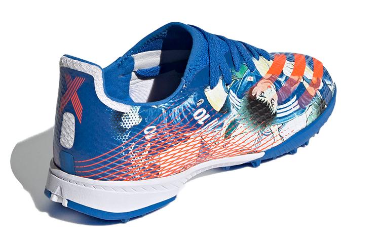 adidas X GHOSTED Mesh Breathable Low Top Kids' Soccer Shoes Blue White Kids' FW5838