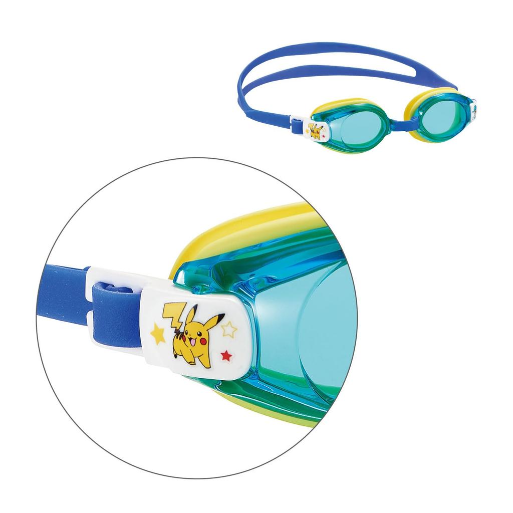 Swans SKBL Sky Blue Swimming Made In for Children Ages with Design SW-PK10 Anti-Fog Goggles, Japan, 3-8, Pokémon