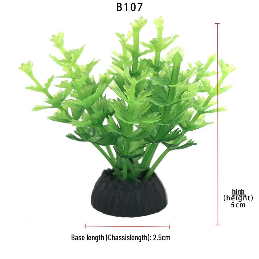 Aquatic Plant Mini Landscape: Fish Tank Simulation with Seaweed and Succulents