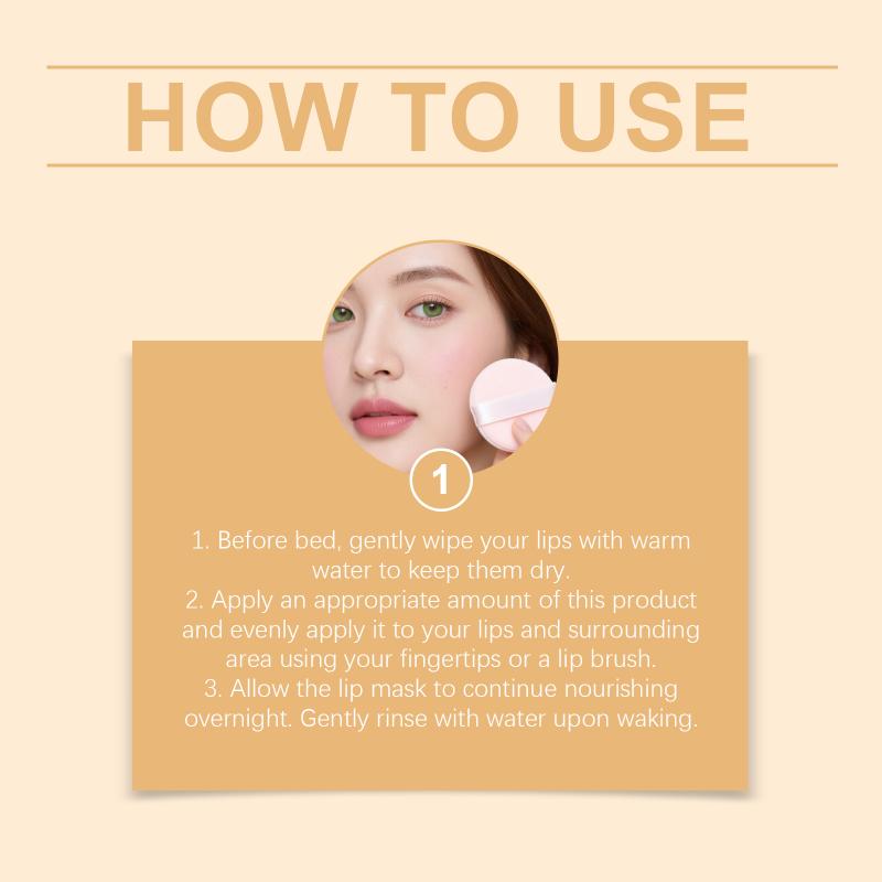 Hydrating Collagen Lip Women Overnight Repair Dry Flaky Lips Deep Nourishment Youthful Lip Line Fading