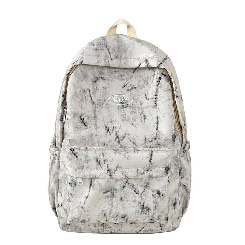 

Студенческий рюкзак модный тай-дай нишевый дизайн рюкзак простой и универсальный высокая ценность большая вместимость рюкзак белый