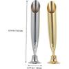 Pieces Unique Stainless Steel Pen Holder Simple Pen Stand for Desk Pen Organizer and Office Accessories