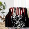 American-themed Design Pattern Flannel Printed Blanket Suitable for All Seasons Suitable for Living Room Office Sofa and Travel