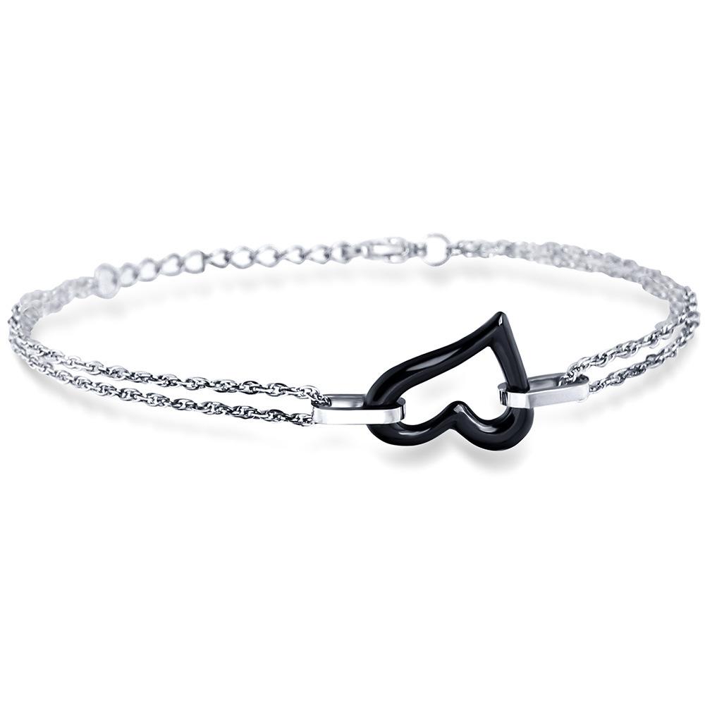 Simple Personality Ceramic Titanium Steel Bracelet Women's Fresh Ceramic Bracelet All-Matching