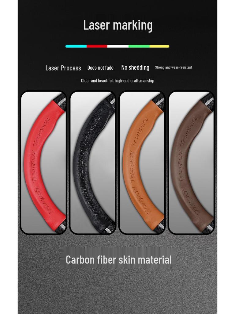 Genuine Leather Steering Wheel Cover for GAC Trumpchi GS4 GS3 GS5 AION V S Mei 580 GA4 GA6