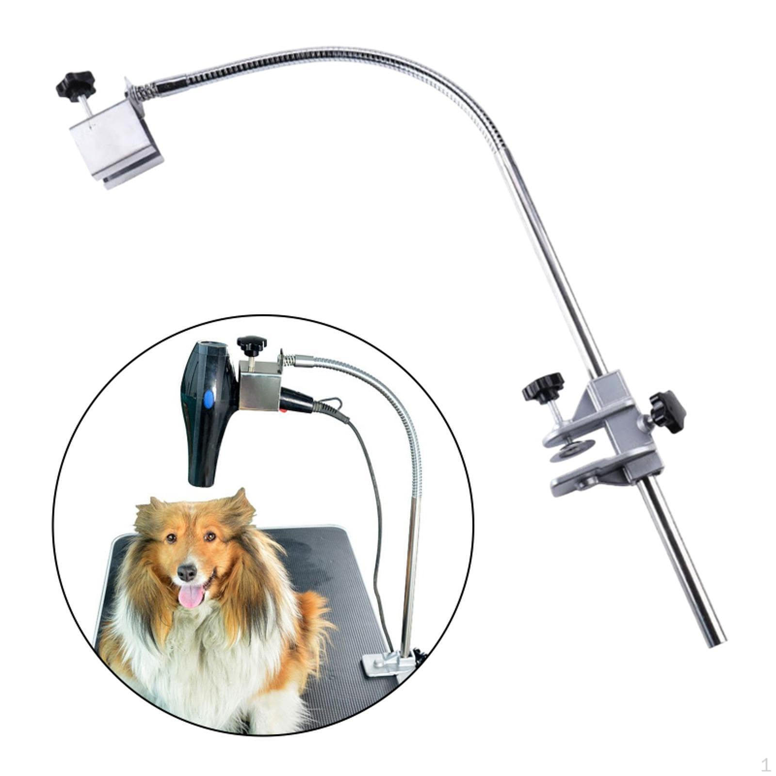 

Dog Grooming Table Hair Dryer Support with Adjustable Arm A Type Clamp