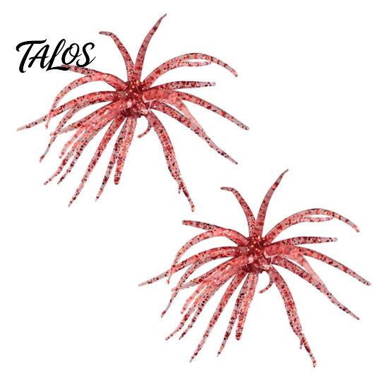 Bionic Fishing Lure 2Pcs Sea Urchin Lure, 11cm/10g Floating Topwater Artificial Professional Gear Bait, Fuzzy Soft for Freshwater Saltwater