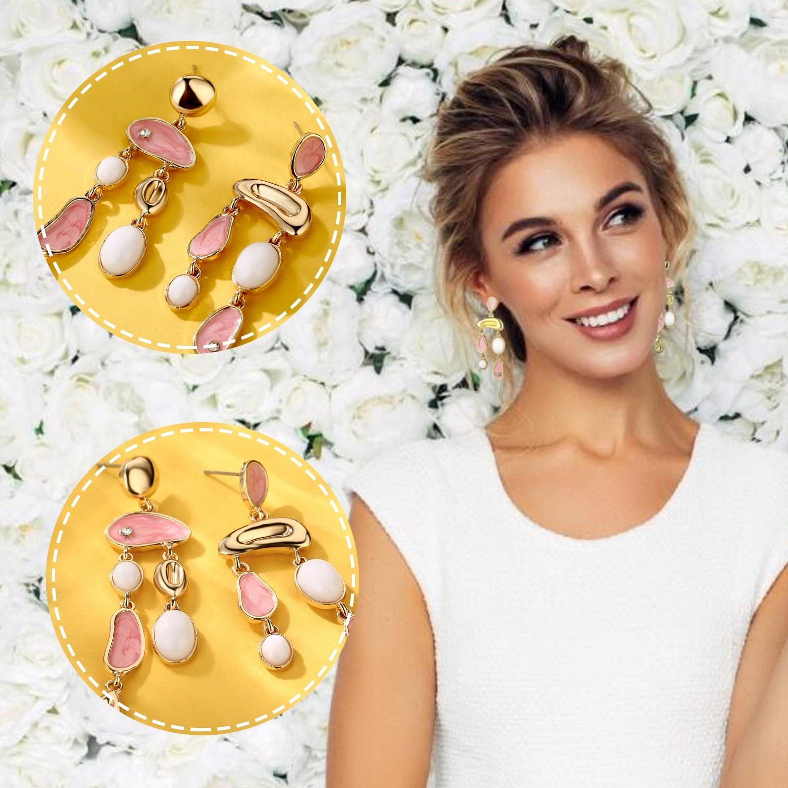 

Creative Fashion Earrings Personality Drop Oil Hanging Earrings