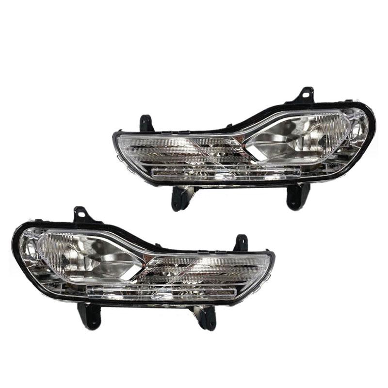 Car Accessories Headlights Halogen Bulb Fog Lamp For Ford Escape Kuga 2013 2014 2015 2016 Car Front Bumper Daytime Running Light