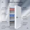 Wall-Mounted Key Management Cabinet with Password Lock for Real Estate and Car Keys.