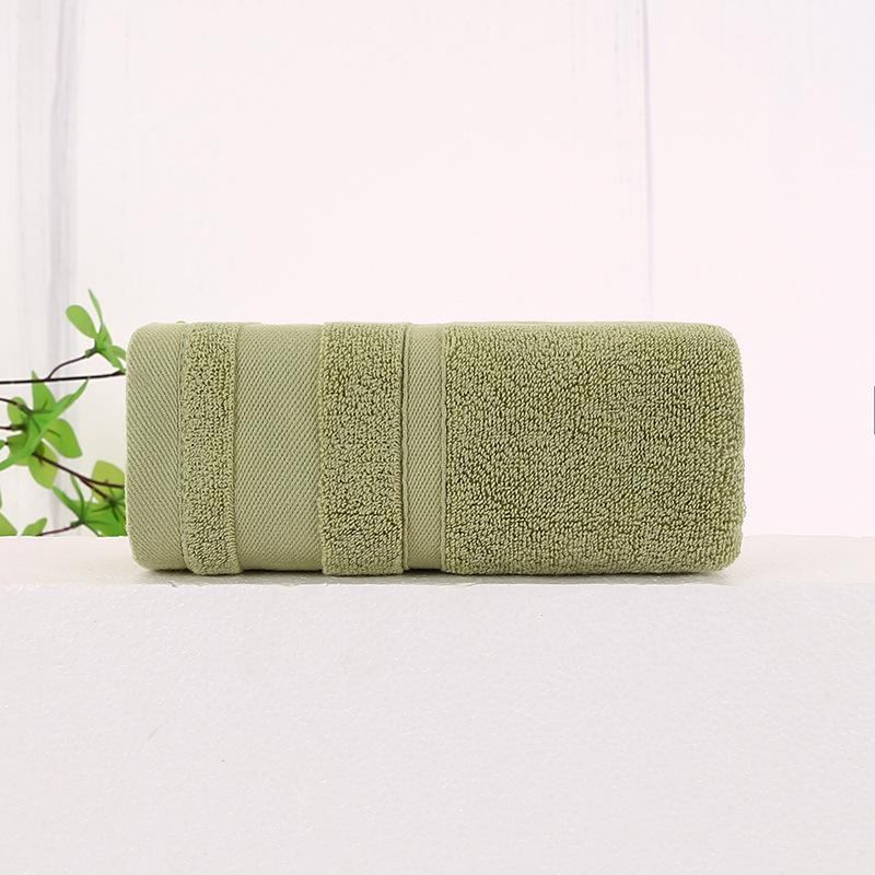 Pure Cotton Towel Plain Double Satin Face Wash Household Soft Dark Face Towel Men and Women Soft 32 Strands Towel