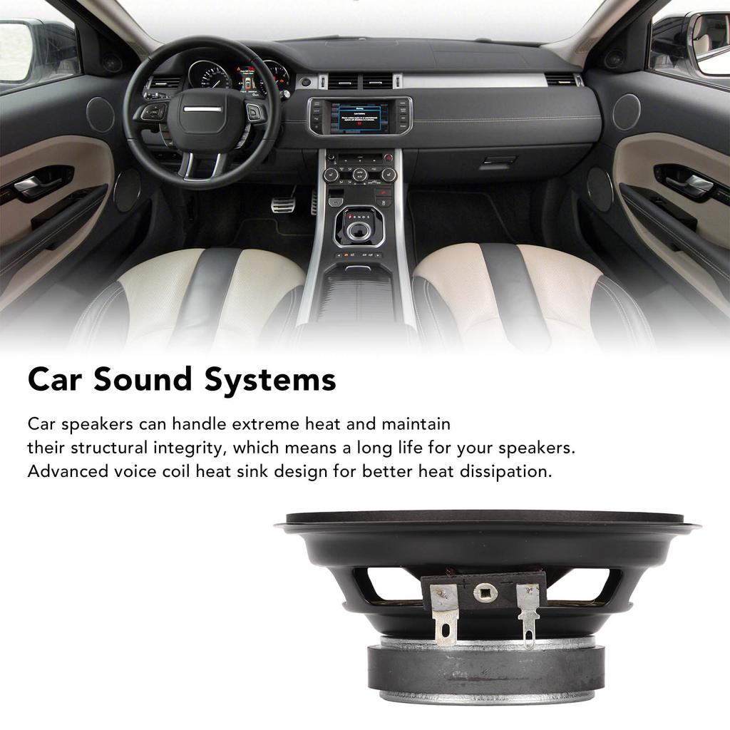 4 in Car Speakers 400W Car Speakers Midrange External Magnetic Type Coaxial 4 in Car Loudspeakers for Car Truck Black