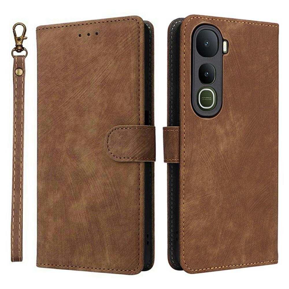 For vivo Y400 5G/4G Case Wallet RFID Blocking PU Leather Phone Cover Stand with Strap