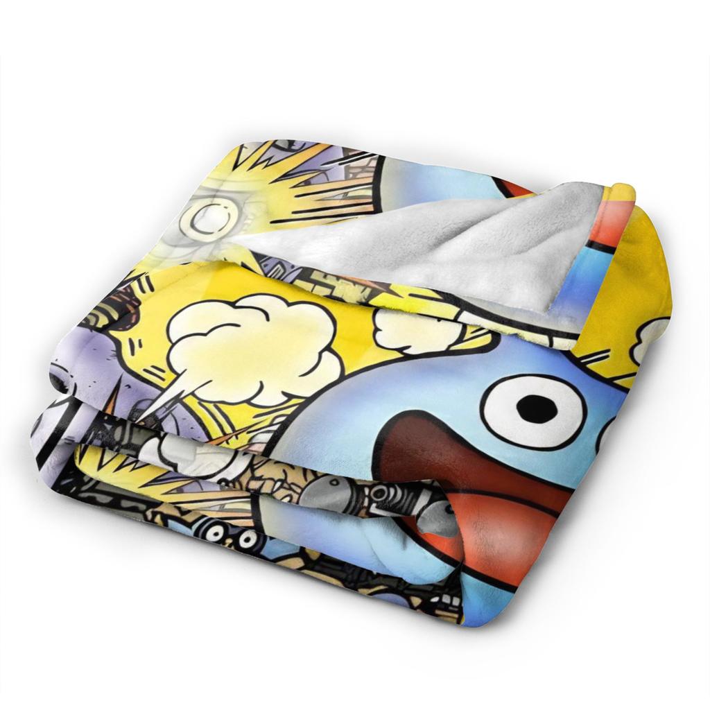 D-Dragon Quest Slimes Blanket  Warm Soft Novelty Plush Throw Blanket For Students Couch Bed Flannel Bedspread Bed Cover
