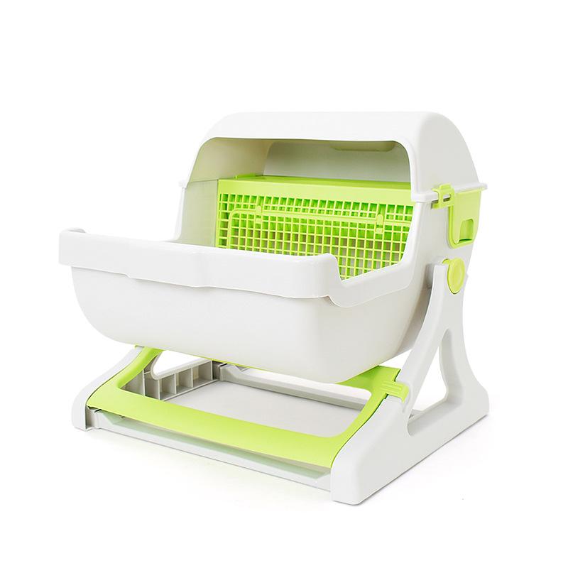 Smart Automated Cat Litter Box: Fully Enclosed, Electric, Deodorizing, Anti-Splash, Self-Cleaning.