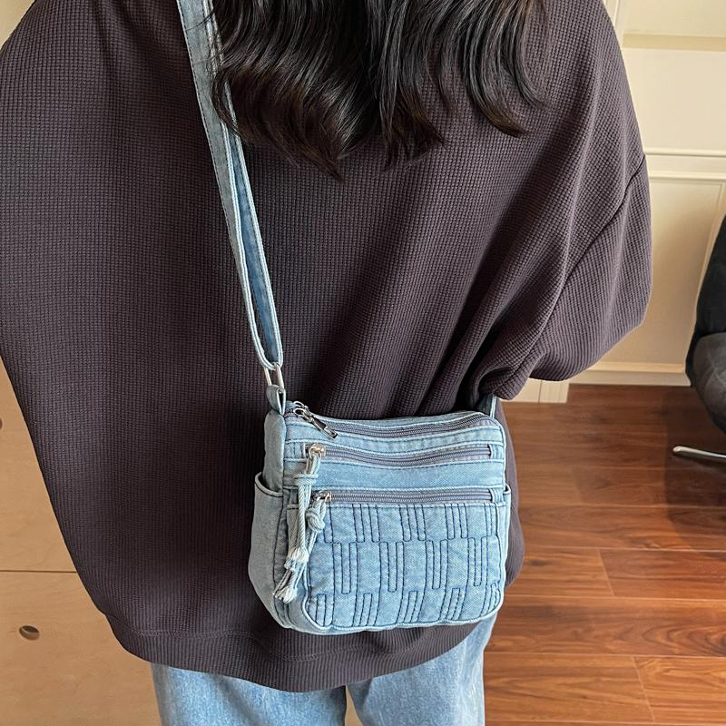 Denim Small Square Bag Women Shoulder Bag
