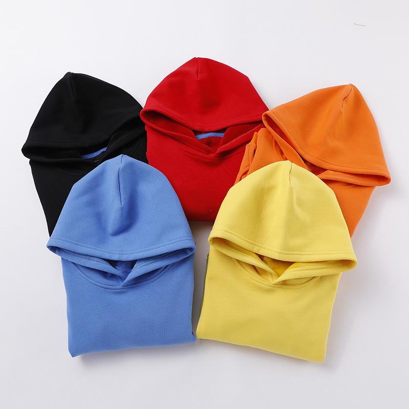 Sweat à Capuche Enfant – Hiver, Manches Longues, Couleur Unie – Confort Doux Pour Filles Et Garçons - 6