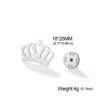 Crown Brooch Fashion Gold Silver Suit Pin Stainless Steel Lapel Pin Accessories for Women Men Jewelry Gift for Wedding Party