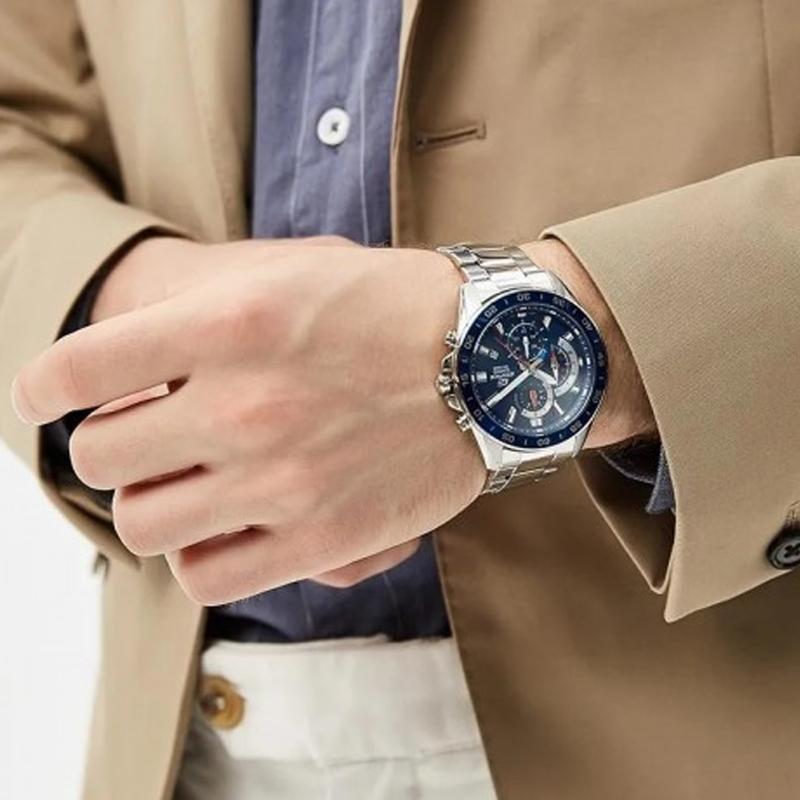 CASIO Men EDIFICE Blue Watch EFV-550D-2A EFV-550D-2A