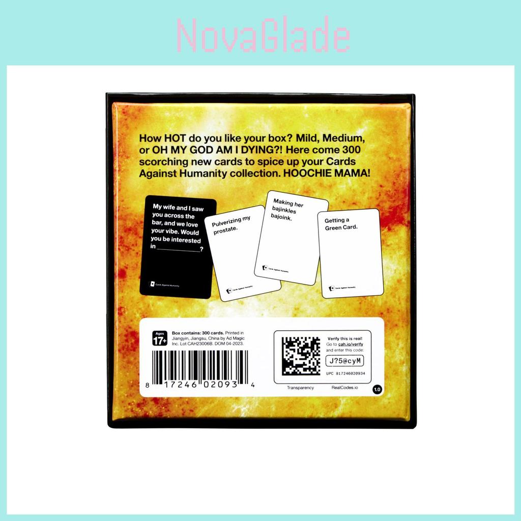 Cards Against Humanity Hot Box Card Game With Copper Paper Material For Party And Family Fun