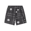 SS24 Heart Bandana Short Casual Shorts Men's Black I033076-24M-XX