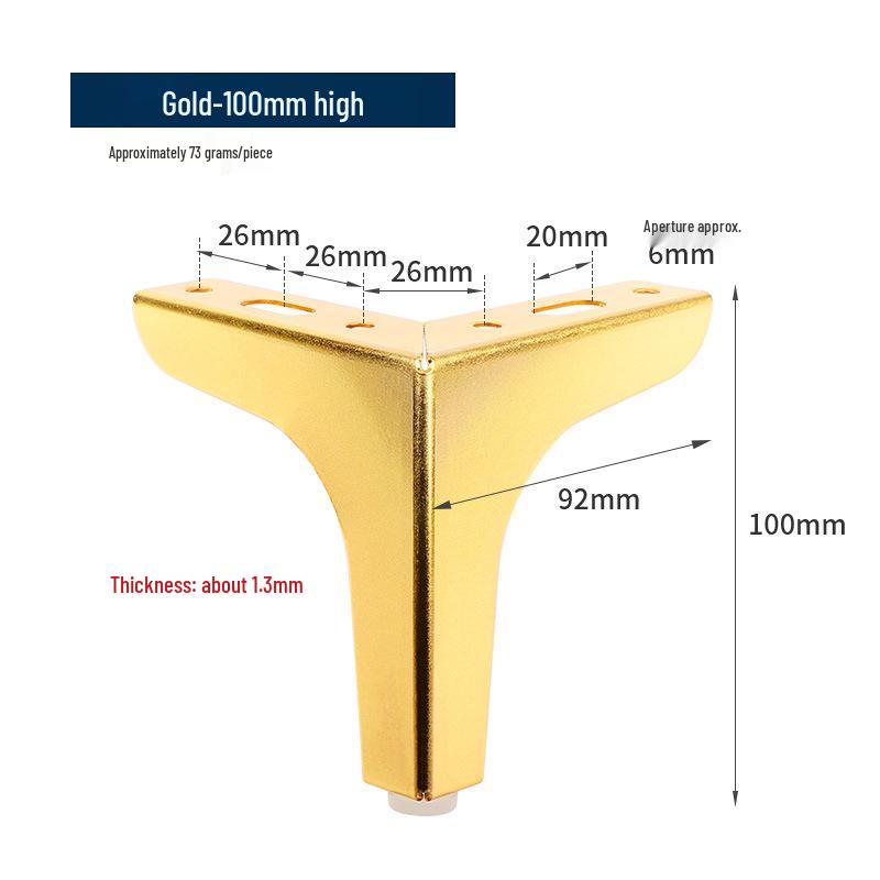 European Light Luxury Metal Furniture Legs - Iron Cabinet and Sofa Feet